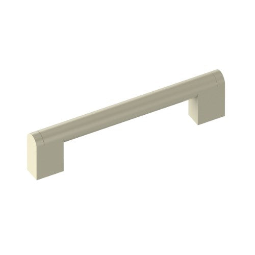 14mm Round with 22mm Square Feet, 128mm CTC in Brushed Nickel