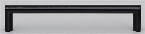 Oblong Handle 128mm Black Paint Matt#3 in Matt Back