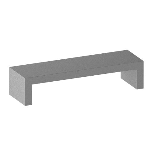 Big Bertha Handle 128mm CTC Satin Chrome in Satin Chrome