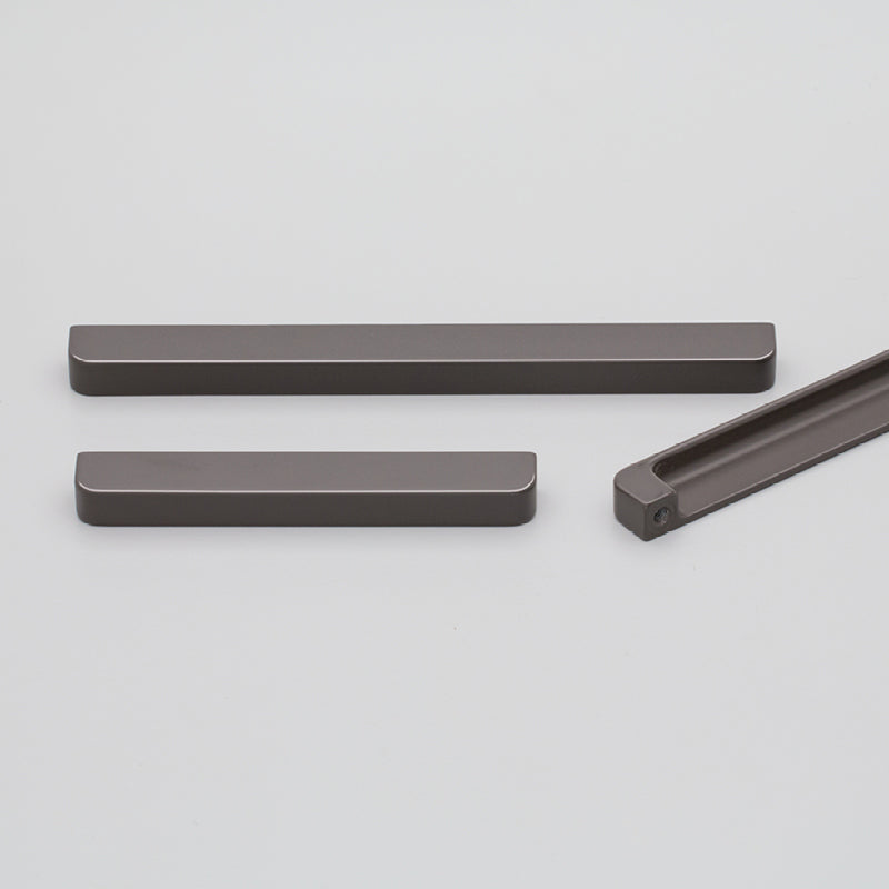 Slimline handle 160mm C to C Powder Coated Matt Black in Matt Black
