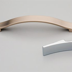Cabinet Pull Handle 160mm CTC in Polished Chrome