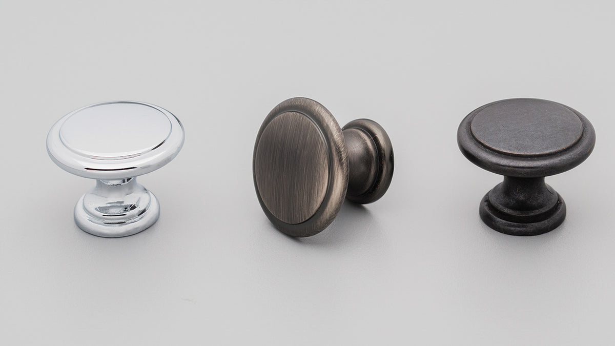 Knob 29.8mm Brass Plated Matt in Brass Matt