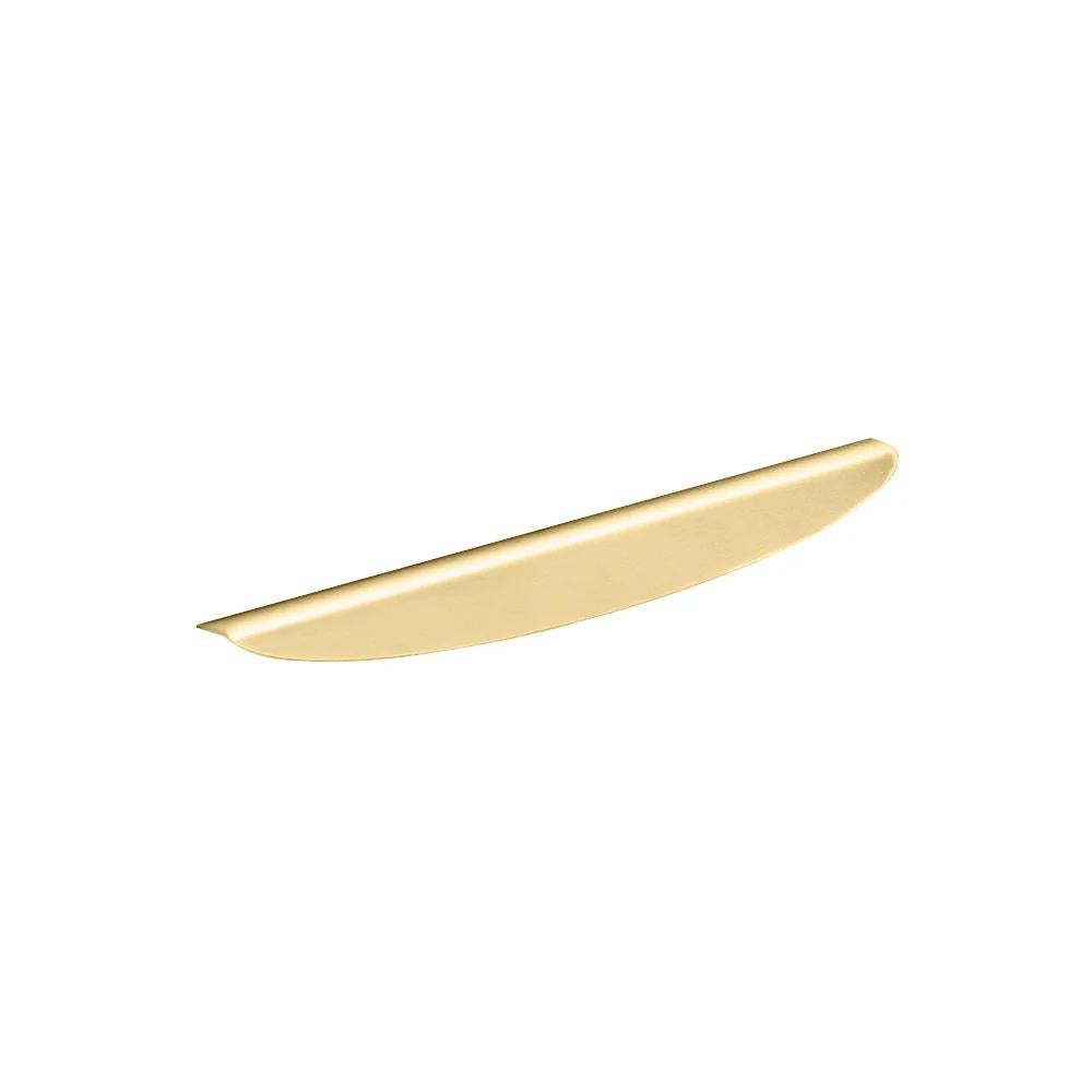 Edge Pull 224mm O/A 1.5mm S/Steel 192mm C to C Brass Powder Coat Satin in Brass Powder Coat
