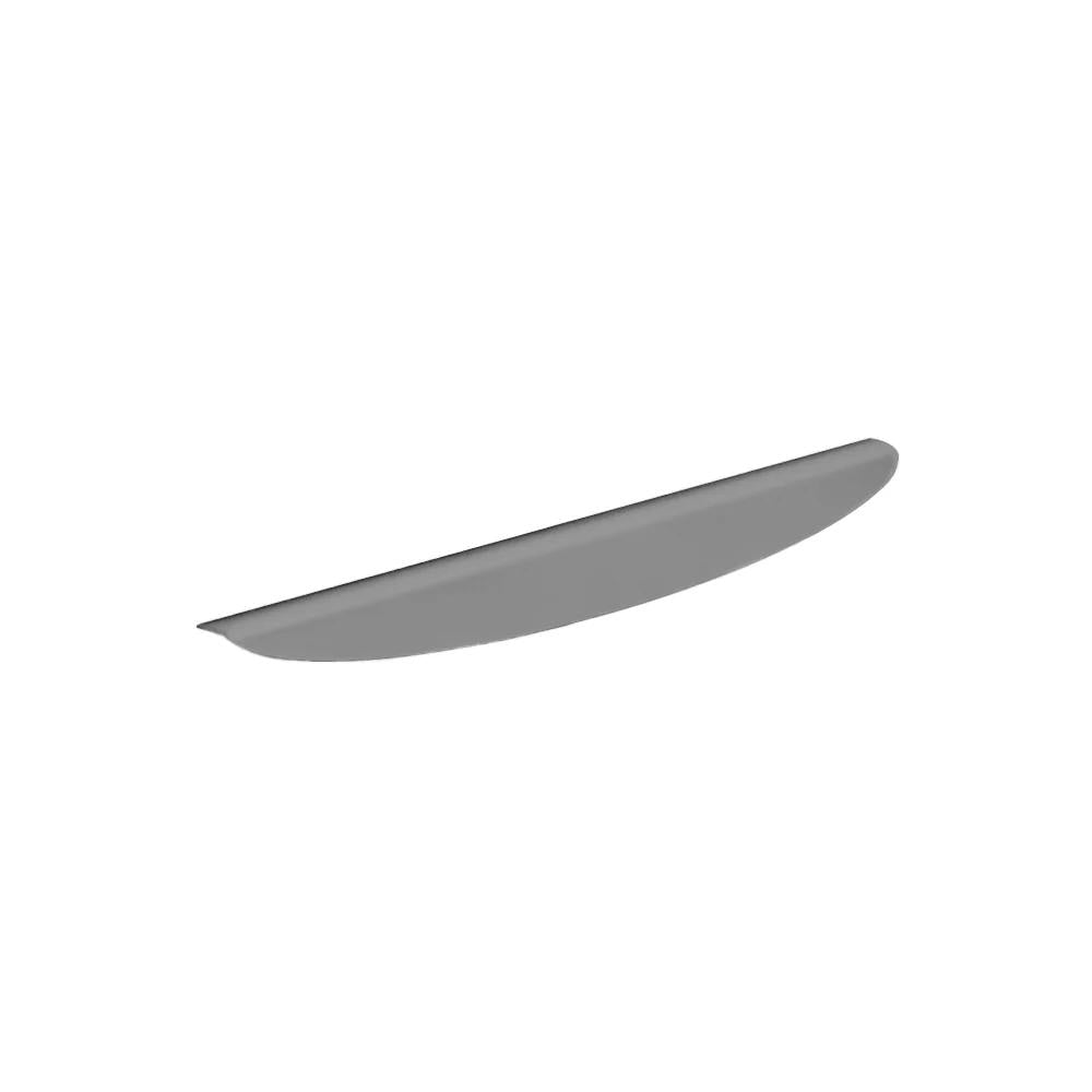 Edge Pull Curved 224mm O/A 1.5mm S/Steel 192mm C to C Graphite Powder Coat #3 in Graphite