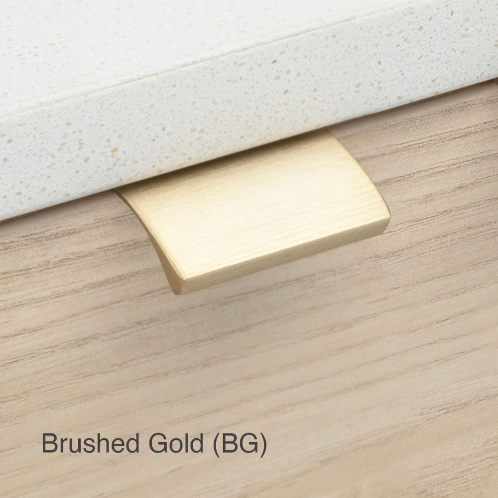 Edge Pull 200mm in Brushed Gold