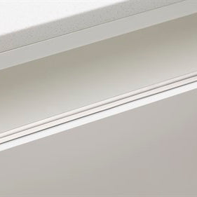 Back Edge Pull 100mm O/A 2 Dowel in Matt Nickel
