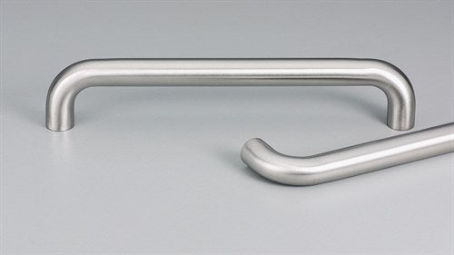 15.8mm dia Cabinet Pull Handle 160mm CTC in Satin Stainless