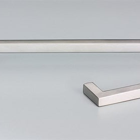 10mm Square Cabinet Pull Handle 38mm CTC in Satin Stainless