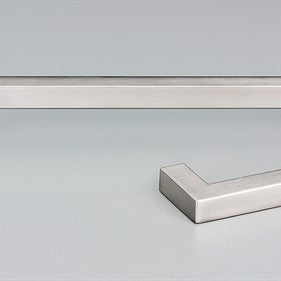 12.7 Square Cabinet Pull Handle 108mm with 96mm CTC in Satin Stainless