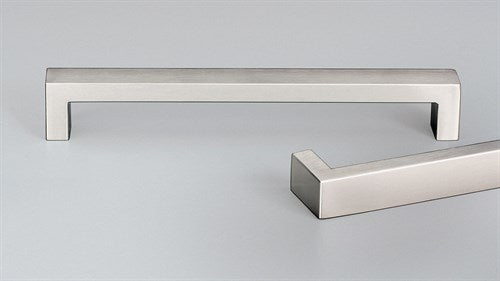 20x10mm Oblong Cabinet Pull Handle 106mm with 96mm CTC in Satin Stainless