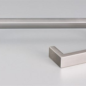 18mm Round Under Cabinet Pull Handle 140mm with 128mm CTC in Satin Stainless