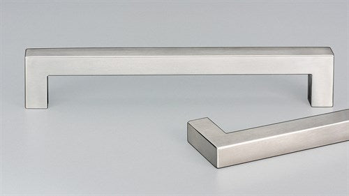 15mm Cabinet Pull Handle 143mm with 128mm CTC in Satin Stainless