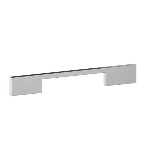 Sydney Cabinet Pull Handle 128mm OA 204mm in Brushed Aluminium Inox