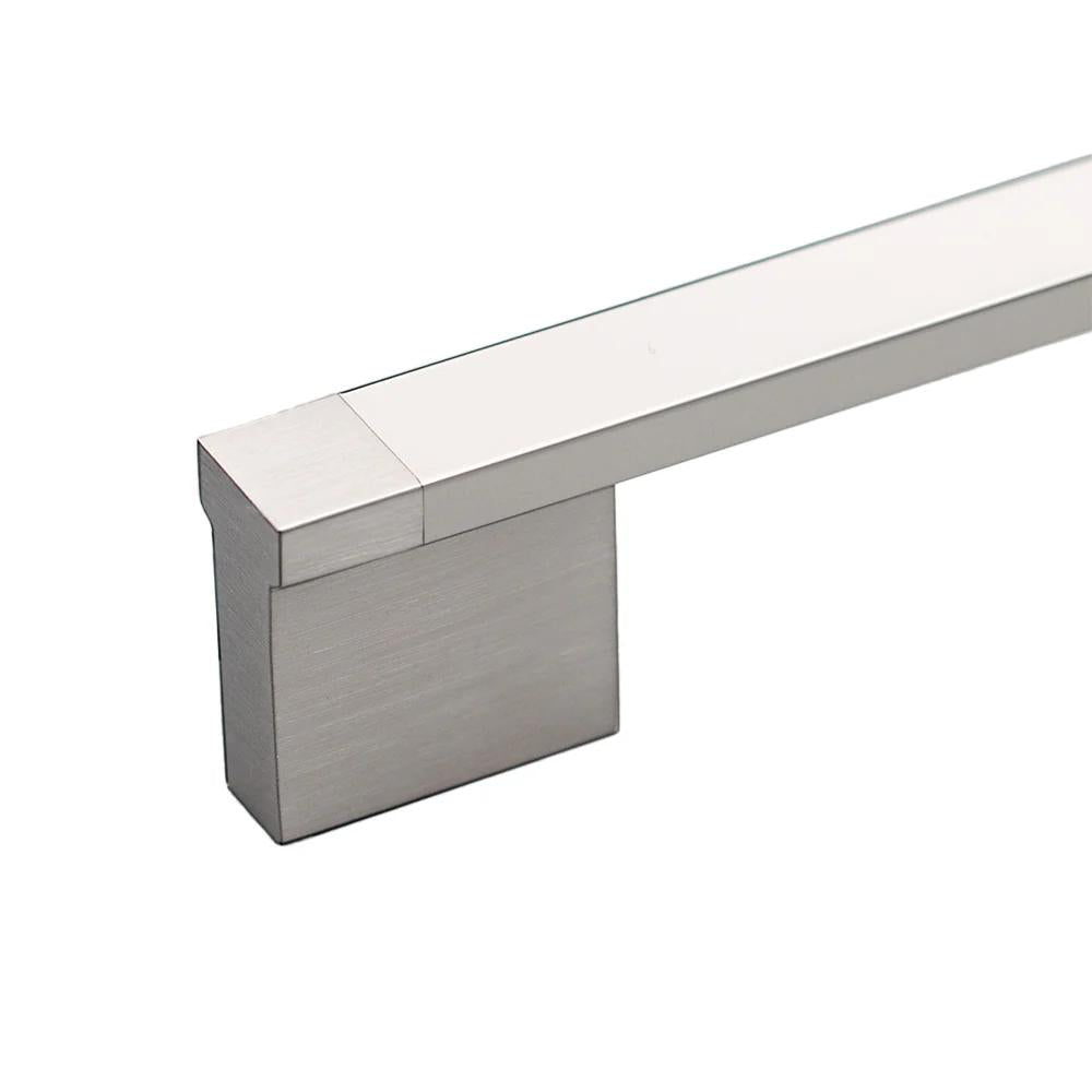12mm Flat Top Face Mount 128mm CTC in Polished Stainless Steel