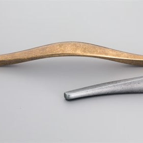 Large Cabinet Pull Handle 320mm CTC 330mm OA in Rustic Grey