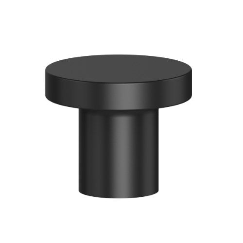 Kethy Timber Circum Knob L4317 in black finish, featuring a round wooden design suitable for cabinets and furniture.
