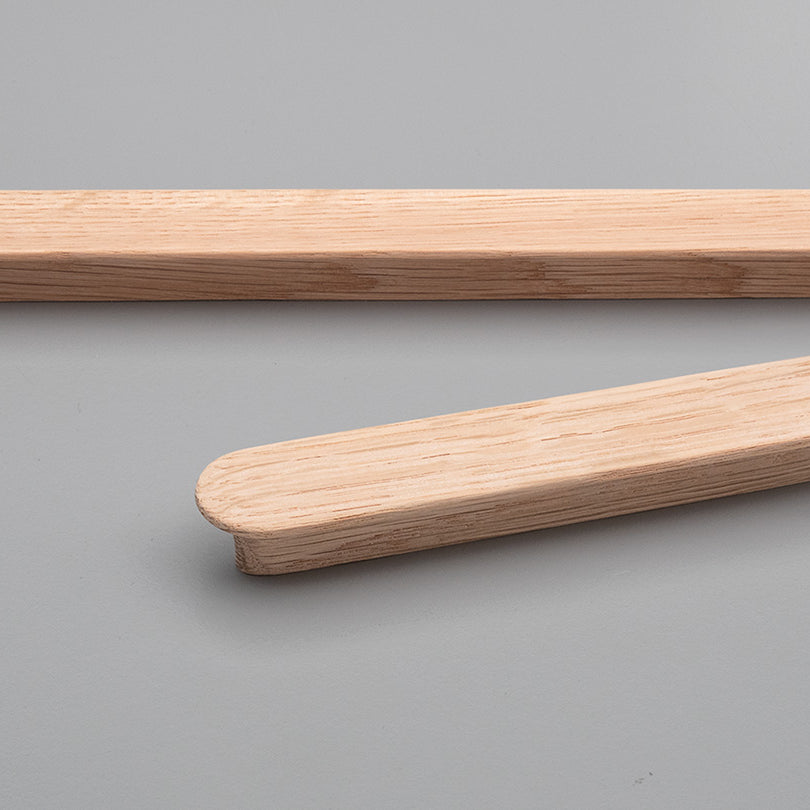 Ribe Timber Cabinet Pull Handle in Raw Unfinished Oak