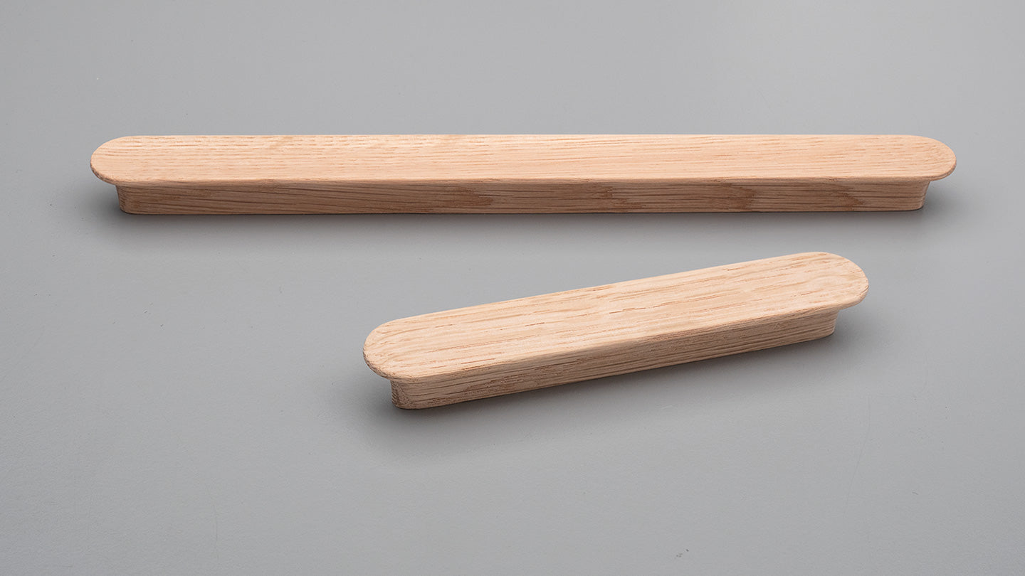 Ribe Timber Cabinet Pull Handle in Raw Unfinished Oak