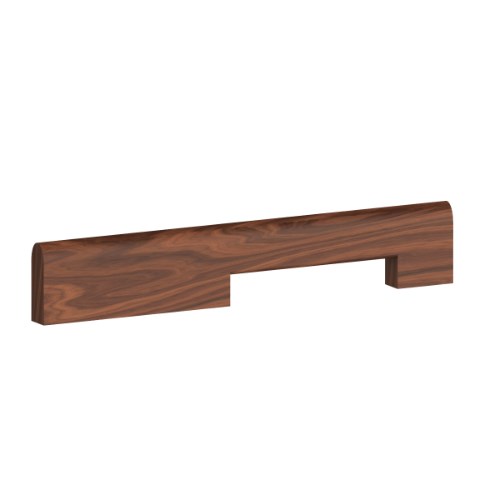 Astrid Handle 192mm CTC, O/A 220mm in Walnut