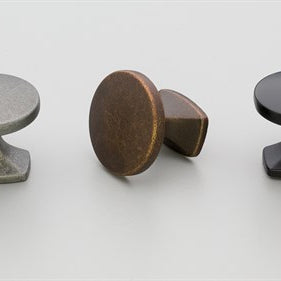 Clare Aluminium Knob - Brushed Inox Look in Brushed Inox Look