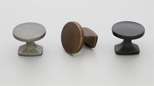 Clare Aluminium Knob - Brushed Inox Look in Brushed Inox Look