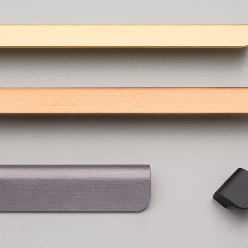 Kethy L839 Clare Aluminium Cabinet Pull Handle 224mm CTC in Matt Black