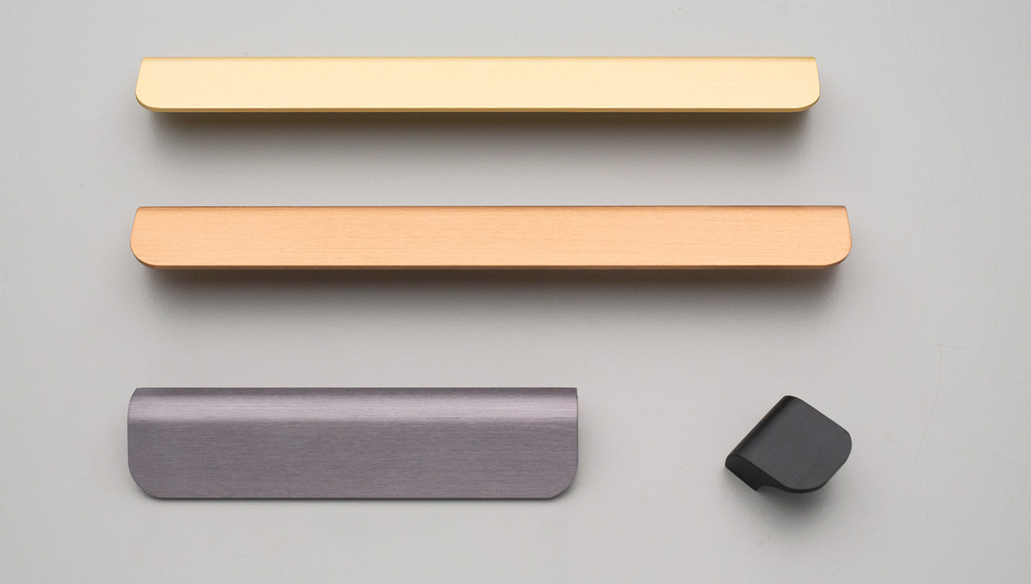Kethy L839 Clare Aluminium Cabinet Pull Handle 224mm CTC in Matt Black