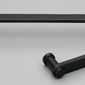 Pillar Cabinet Pull Handle 160mm CTC Black Paint Matt#7 in Matt Black