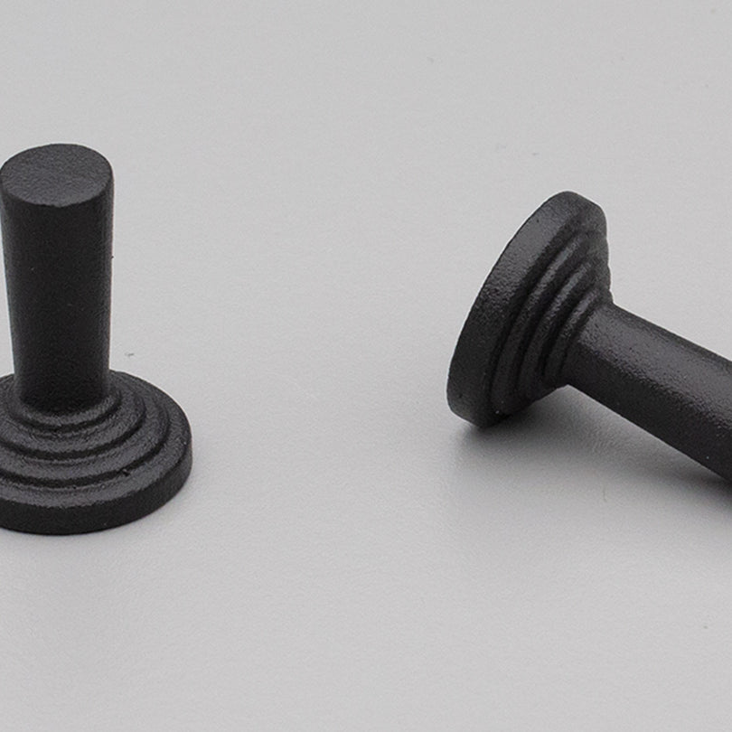 Beeston Iron Knob 22mm Iron Black in Iron Black