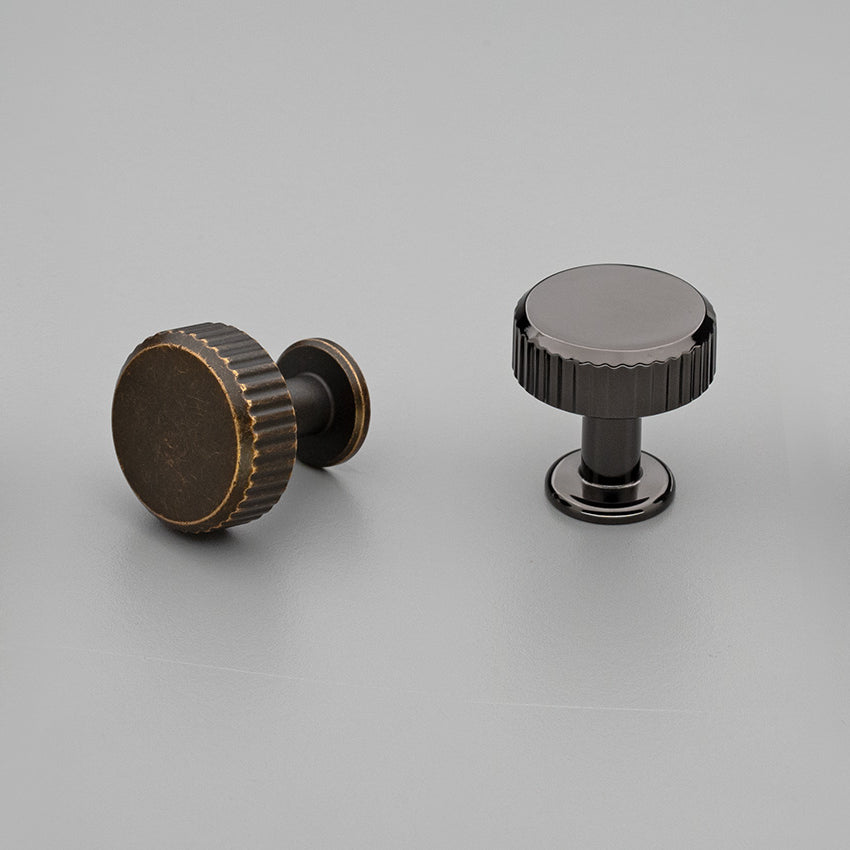Skagen Knob 30mm Antique Brown in Antique Brown