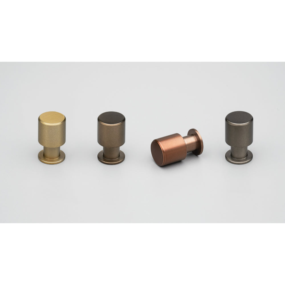 Eibar Knob 20mmØ Stainless Steel Bronze Powder Coat in Bronze Powder Coat