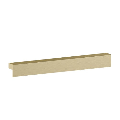 Square Hook 128mm CTC, 140mm OA in Satin Brass