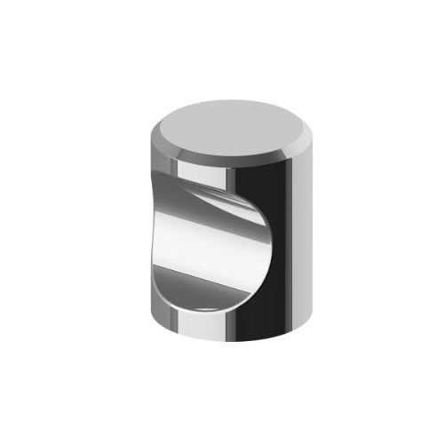 Cabinet Knob. 18mm Cylinder knob in Polished Stainless Steel