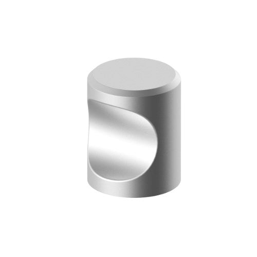 Cabinet Knob. 18mm Cylinder knob in Satin Stainless