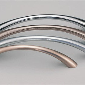 Tapered Bow Cabinet Pull Handle 96mm in Brushed Nickel