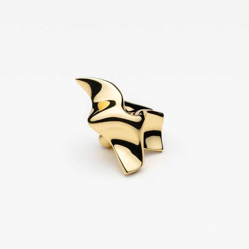 Lucia Knob II Polished Brass 70mm (2.76") in Polished Brass
