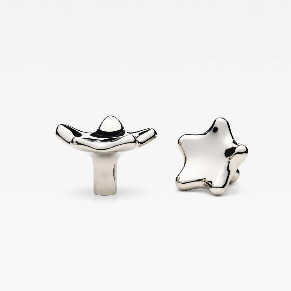Star Knob Polished Nickel 40mm (1.57") Small in Polished Nickel