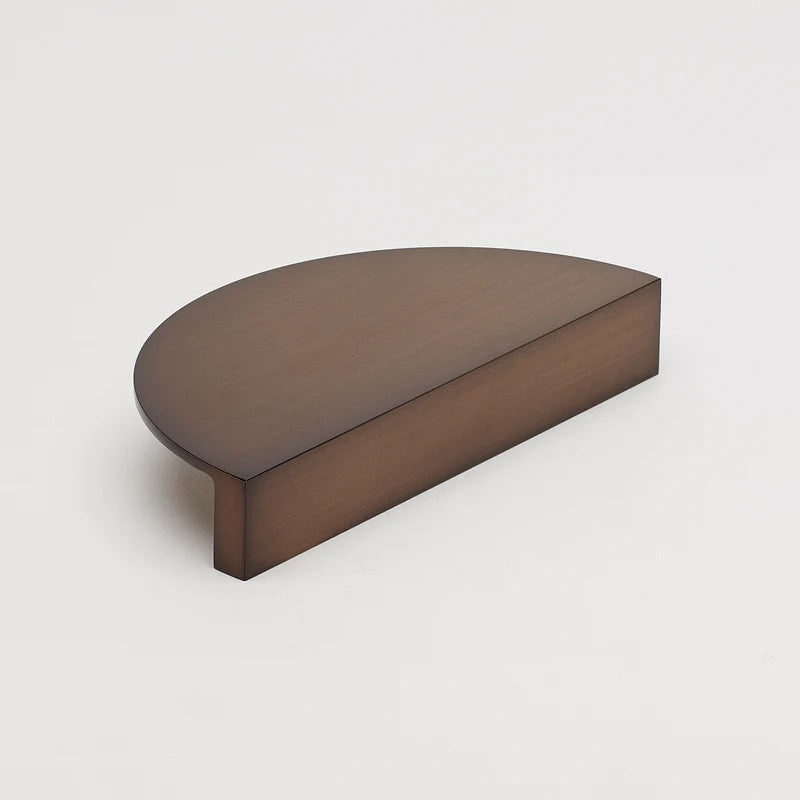 Lo & Co Luna Pull XL architectural hardware in brushed bronze finish, showcasing its sleek, modern design and large pull handle.