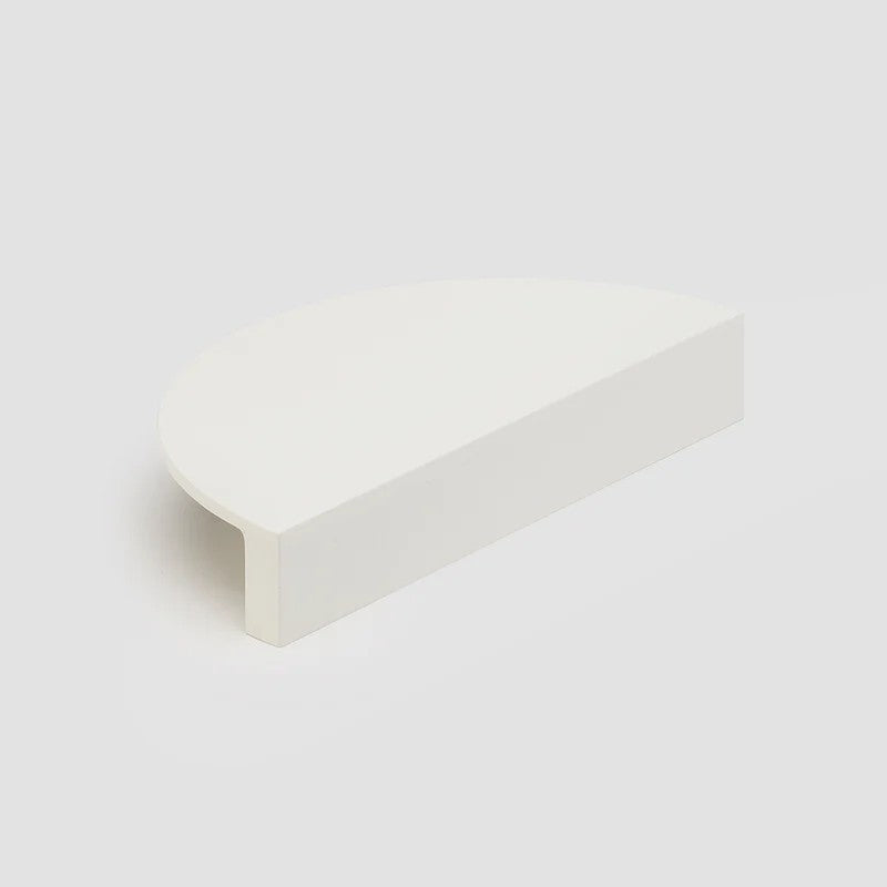 Lo & Co Luna Pull XL architectural hardware in brushed nickel, showing its sleek, modern design and sturdy handle finish.