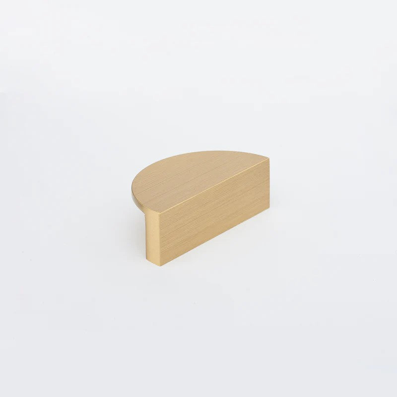 Lo & Co Luna Pull, architectural hardware handle with sleek, modern design in a brushed finish, mounted on a door or cabinet.
