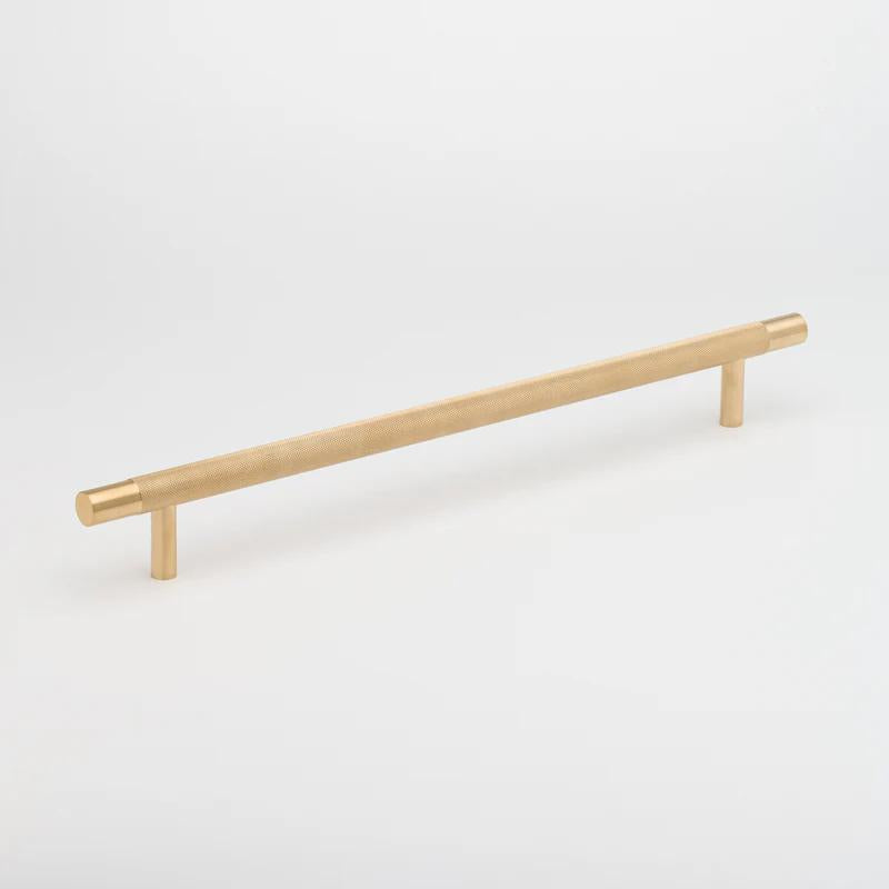 Lo & Co Kintore Appliance Pull cabinet hardware in brushed metal finish, showing sleek handle design for kitchen or furniture.