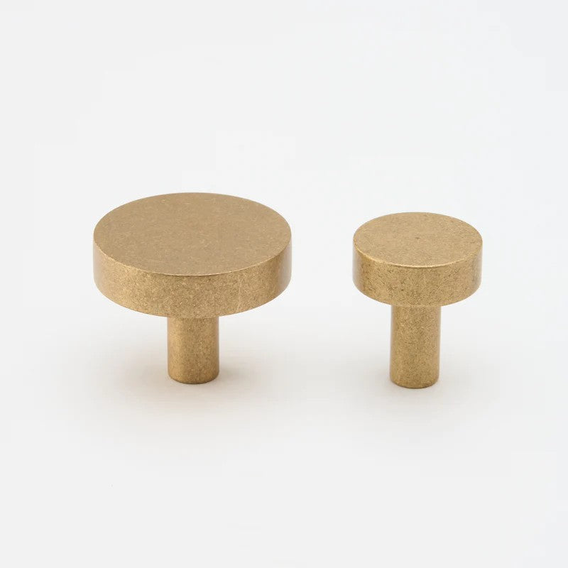 Lo & Co Ascot Cabinet Knob in dark bronze finish, showcasing a stylish and elegant hardware design for furniture or cabinetry.