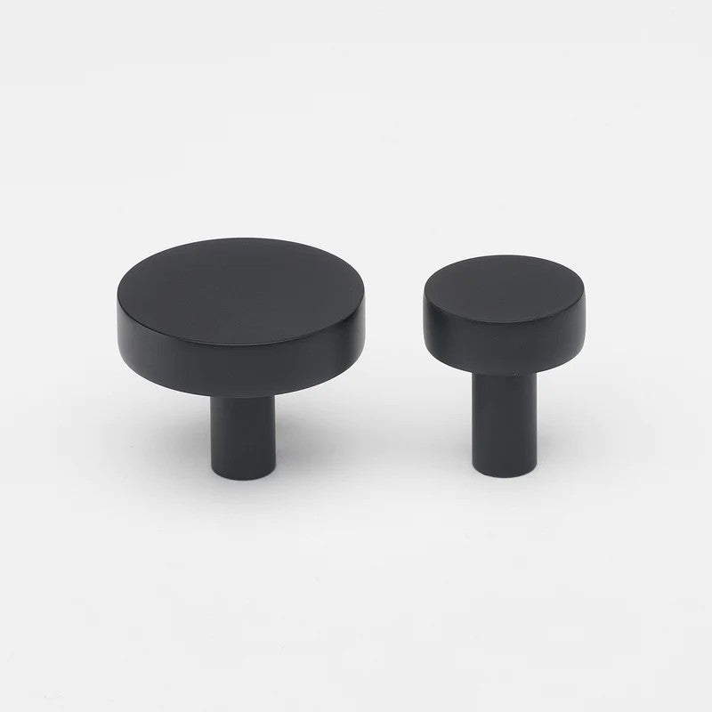 Lo & Co Ascot knob, elegant cabinet hardware with a polished finish, designed for furniture or cabinet doors.