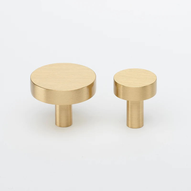 Lo & Co Ascot knob, stylish cabinet hardware with a polished finish, ideal for updating kitchen or furniture cabinets.
