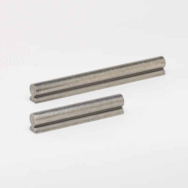 Lo & Co Fleur Pull cabinet hardware with bronze finish, featuring elegant floral design for kitchen or furniture decor.