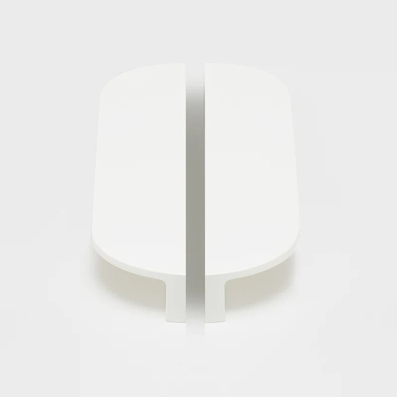 Lo & Co Interiors Isla Pull XL cabinet hardware in brushed nickel, featuring sleek modern design and sturdy metal construction.