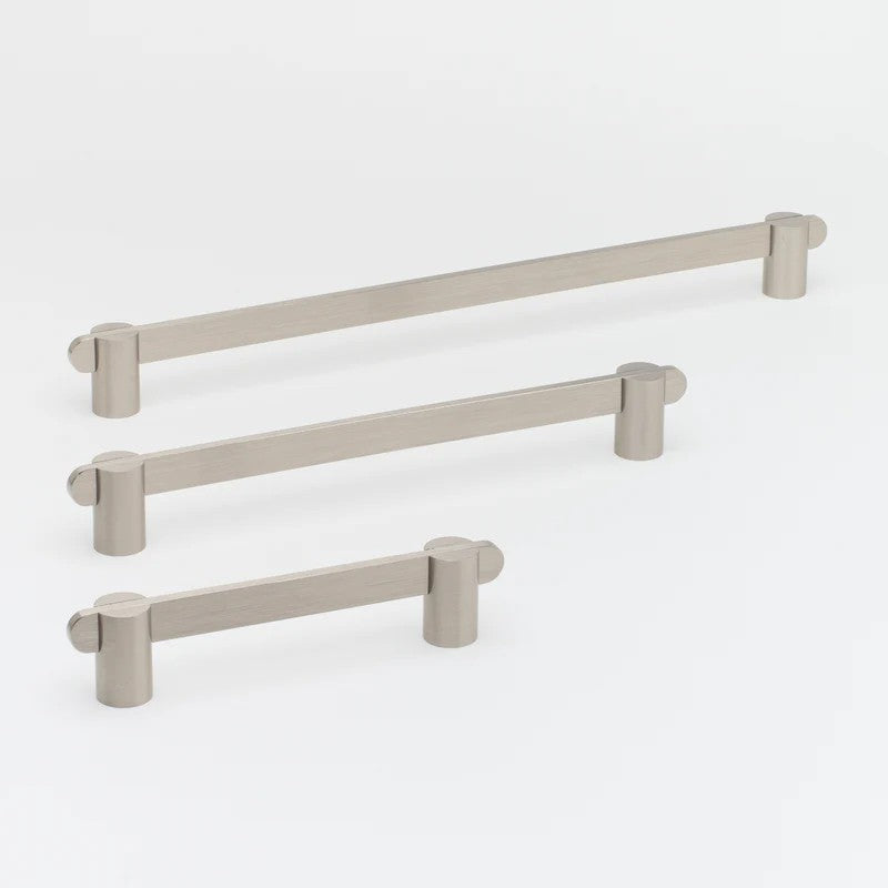 Lo & Co Intersect Pull, architectural hardware with a modern bronze finish, featuring a sleek, geometric design for cabinets or doors.