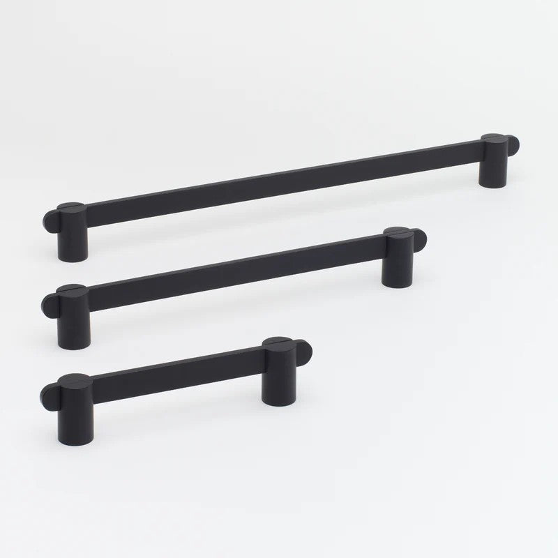 Lo & Co Intersect Pull, architectural hardware in a sleek, modern design, featuring a brushed metal finish.