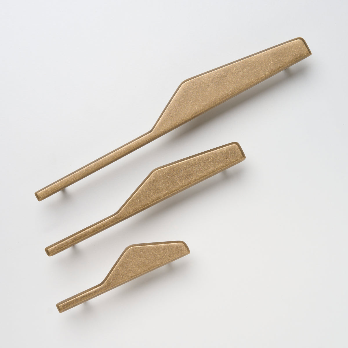 Lo & Co Outline Pull cabinet hardware, left or right C or D shape, bronze finish, modern handle for kitchen or furniture.