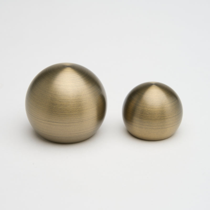 Lo & Co Sphere Knob, cabinet hardware with a sleek spherical design in brushed nickel finish.